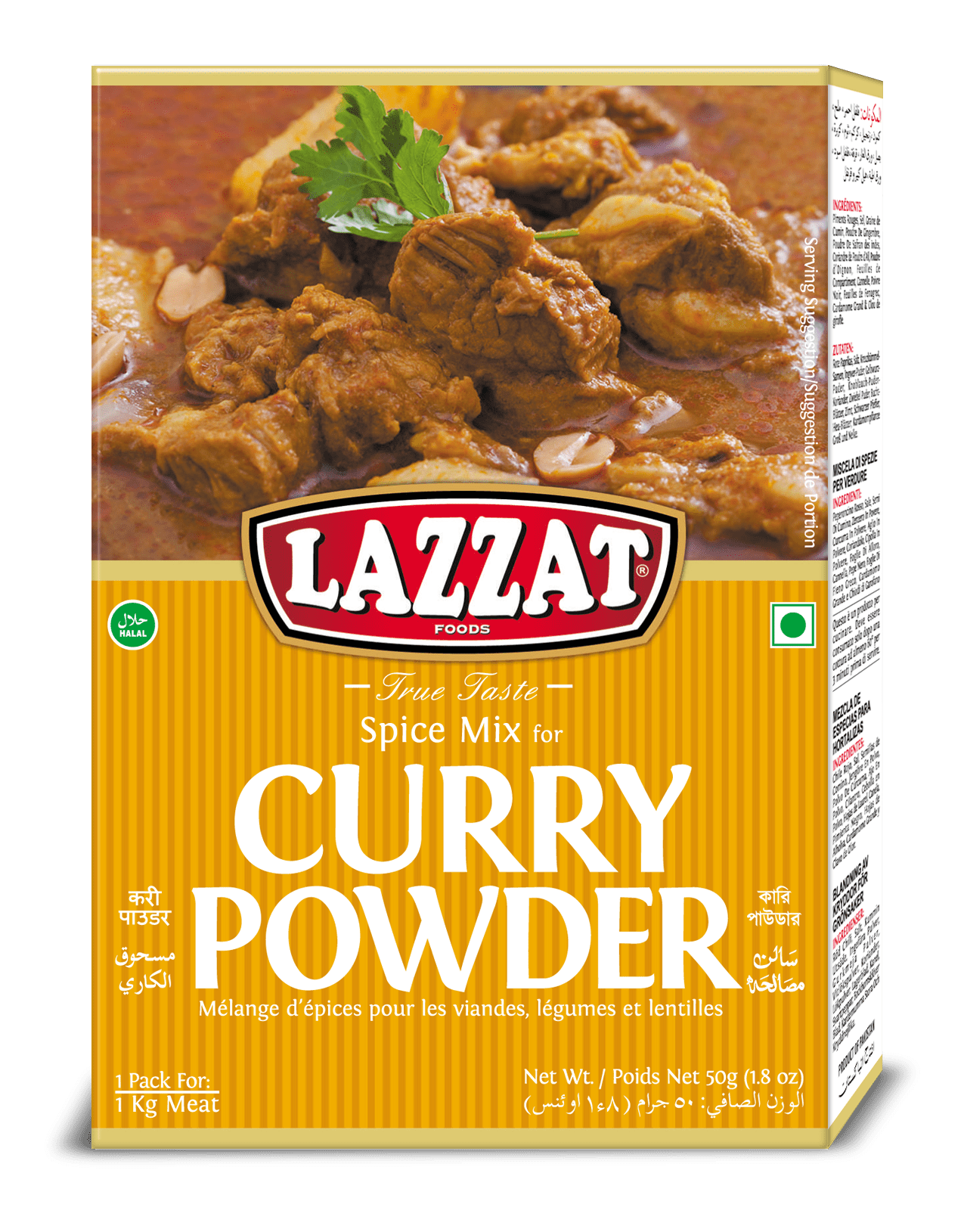 Curry Powder - LAZZAT FOODS - TRUE TASTE